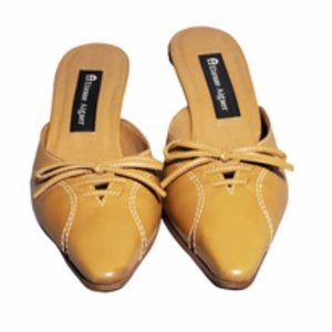 Etienne Aigner Leather Mules 7.5